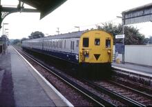 BR EMUClass 416/2 2-EPB unit 5790 DMBSO 65320 leading . Addlestone 10 September 1983 (Ref:017198)