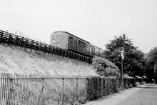 District Line trains at Turnham Green. 1960 (Ref: 221002)