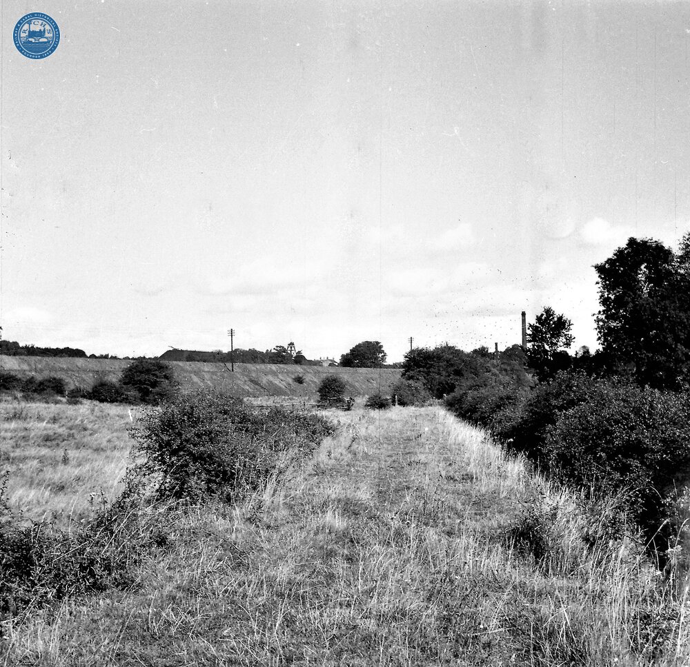 Smithy Houses Tramroad. Salterwood Branch (2)  Near Brookvale Cottage. View looking South towards Smithy Houses, Denby. 15 September 1946