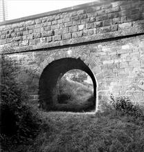 Smithy House Tramroad (6). Little Eaton. View under Jack O’Darley’s Bridge, looking South. 19 August 1944