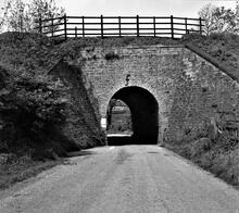 Mansfield & Pinxton Railway. Original Bridge near Kirkby Mill. 22 May 1949 (9)