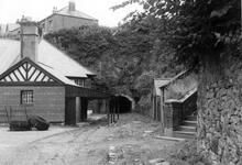 Dinorwic Quarries Railway. Port Dinorwic. The west entrance to the 2'-gauge railway tunnel under the road. 09 August 1963