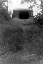 Dinorwic Quarries Railway. 2'-gauge Incline down to the port. Looking up incline to the winding house. 15 August 1963