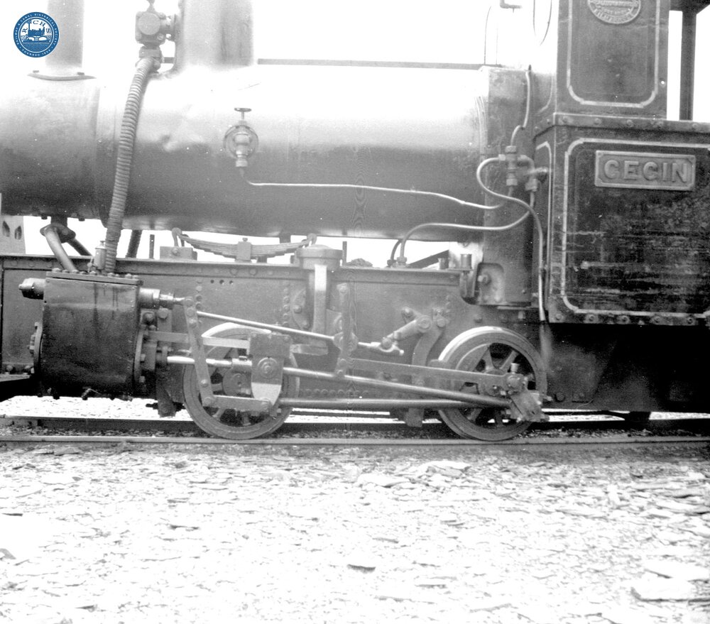 Penrhyn Quarry 0-4-0--WT loco "Cegin" in steam, early 1960's