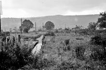 Ruabon Brook Tramway. Tramway Interchange Basin at Trevor, looking towards the aqueduct. 11 September 1936 (2)