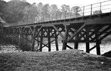Lancaster Canal Company, Preston & Walton Summit Tramroad. Bridge over the River Ribble at Avenham in Preston. 6 June 1936 (5)