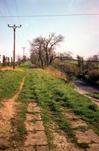Peak Forest tramway. Looking up the Great Inclined Plane. 07 May 1985