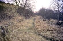 Peak Forest Tramway. In Barmoor Clough, after leaving LNWR. 05 April 1986