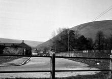 Taibach Tramroad. Course of the tramroad along along the west side of the cemetery, north north west from Park View. April 1963 (3) 