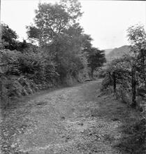 Beaufort Tramroad.  Blackrock.  Looking eastwards towards the rock cutting shown on image (3).  21 - 26 June 1946 (4)