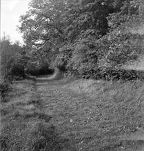 Trimsaran Tramroad (Kidwelly & Llanelly Canal Co.) Level crossing at Moat, between Burry Port and Trimsaran. October  1963   (2)