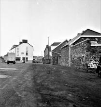 Wern Tramroad. Wern, Llanelli. Site of the canal and tramroad alongside Glan-y-Mor Road. April 1963  (2)