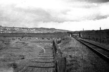 Forest of Dean Railway. Churchway Extension (21). Cinderford Old Station. Junction with GWR line. 12 June 1938
