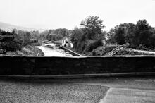 Llanfihangel Railway and Bailey’s Tramroad. Govilon Wharf. 1976