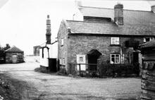 Hereford Railway. Tram Inn. Site of railway passing the West end of Tram Inn, looking North-east. 1958  