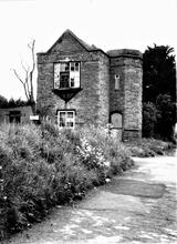Hereford Railway. East end of the Hereford Railway terminal building at Wye Bridge, Hereford. 1958