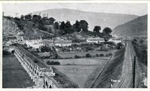Nine Mile Point. View from Risca showing the Long Bridge over the Sirhowy Valley during its demolition in 1902 (7)