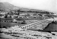 Nine Mile Point. View of the Long Bridge over the Sirhowy Valley looking towards Risca (8)