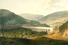Nine Mile Point. View of the Long Bridge over the Sirhowy Valley