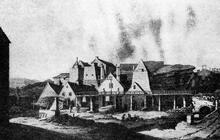 Blaenavon Tramroad. Drawing showing Blaenavon Ironworks circa 1801 (1)