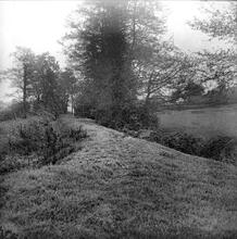 Caerleon Tramroad. A view of the track looking southeast nearly opposite Greenmeadow.  May 1960 (2)