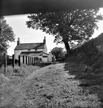 Duffryn Llynvi & Porthcawl Railway.  Pont Rhyd-y-Cyff. Looking southwards.  September 1955 (20)