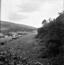 Duffryn Llynvi & Porthcawl Railway.  Cwmfelin. Looking southwards.  September 1955 (21)