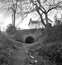 Tondu Brickworks Tramroad. Coytrahen. North end of the tunnel under Cildaudy Road. SS 890854. April 1963  (3)
