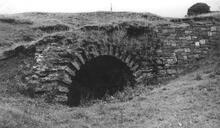 Penydarren Tramroad. Merthyr Tydfil. Entrance to Plymouth Iron Works tunnel, Pentrebach.  1948 (9)