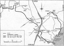 Saundersfoot Railway Map of the railway at its greatest extent. (1)