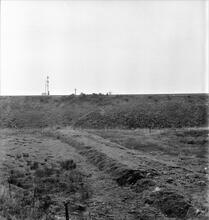 Llansamlet Tramroad (Scott’s Railway) (2). Birchgrove. View facing west from Scott’s Colliery at SS 679983. 1965