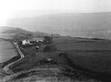 Glyncorrwg Mineral Railway (Parsons’ Folly).  View from the railway looking north-west into the Neath Valley.  1965.  Photo taken from NGR SS 7875 9853 (4)