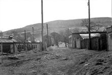 Resolven. J W Lyon’s colliery tramroad. View south-east from bridge over later railway. Photo taken from NGR SN 8310 0269. April 1963