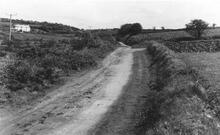Portreath Tramroad. Looking east towards Wheal Rose. May 1954 (19)