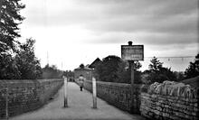 Stratford & Moreton Railway, Stratford-on-Avon. View along tramroad bridge from the south end.  20 May 1932. (7)