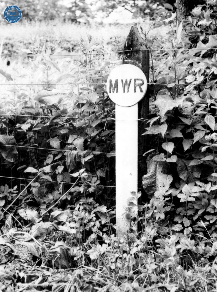  Mid Wales Railway boundary post at Talyllyn Junction (BND  c. 3m 40ch) 