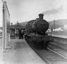 GWR Collett 0-6-0 No. 2237 and train at Barmouth Junction (DJP @ 100m 50ch). 31 May 1959
