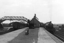 Afon Wen station (DJP @ 128m 18ch), looking west. 14 August 1963