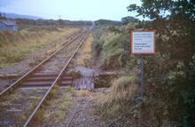 Dyffryn Ardudwy station (DJP @ 105m 50ch), looking South. 30 August 1988