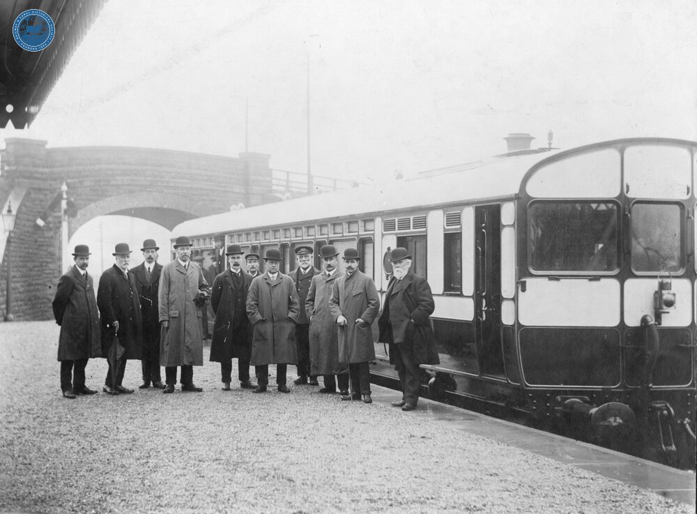  Cardiff Railway. Steam Rail Motor at Whitchurch Station (CRY @ 2m 25ch). 1911 