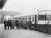  Cardiff Railway. Steam Rail Motor at Whitchurch Station (CRY @ 2m 25ch). 1911 