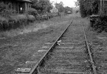 Henley-in-Arden Goods station (HLP @ 3m 08ch), looking west. 4 June 1961.