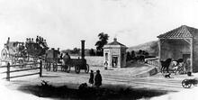 Culham Station (as Abingdon Road) c. 1840s Sketch. (DCL @ 56m 19ch) (Ref: 030112)