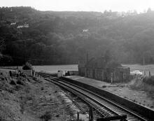 Kerne Bridge station (ROS @ 4m 10ch), near Ross-on-Wye. 28 September 1961. 