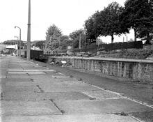 Totnes (MLN1 @ 222m 66ch). Down bay platform, looking north-east. 14 September 1979