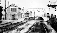 Williton Station (MIN @ 178m 6ch) Looking along the platforms towards Minehead.