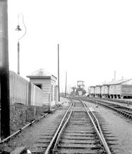 Tavistock South (LAN2 @ 12m 71ch). Rail weighbridge with interlaced track. March 1965 (Ref. (325132)