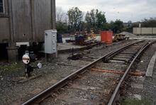 017359  Trap point Looe line to Main line. Liskeard 25 October 1993 (MLN3 @ 264m 71ch)