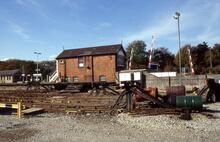 017363  Signal box rear.  Lostwithiel 25 October 1993 (MLN3 @ 277m 36ch)
