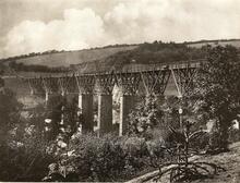 St Austell Viaduct (MLN3 @ 286m 60ch - 286m 70ch). Also known as Trenance Viaduct. Prior to 1899